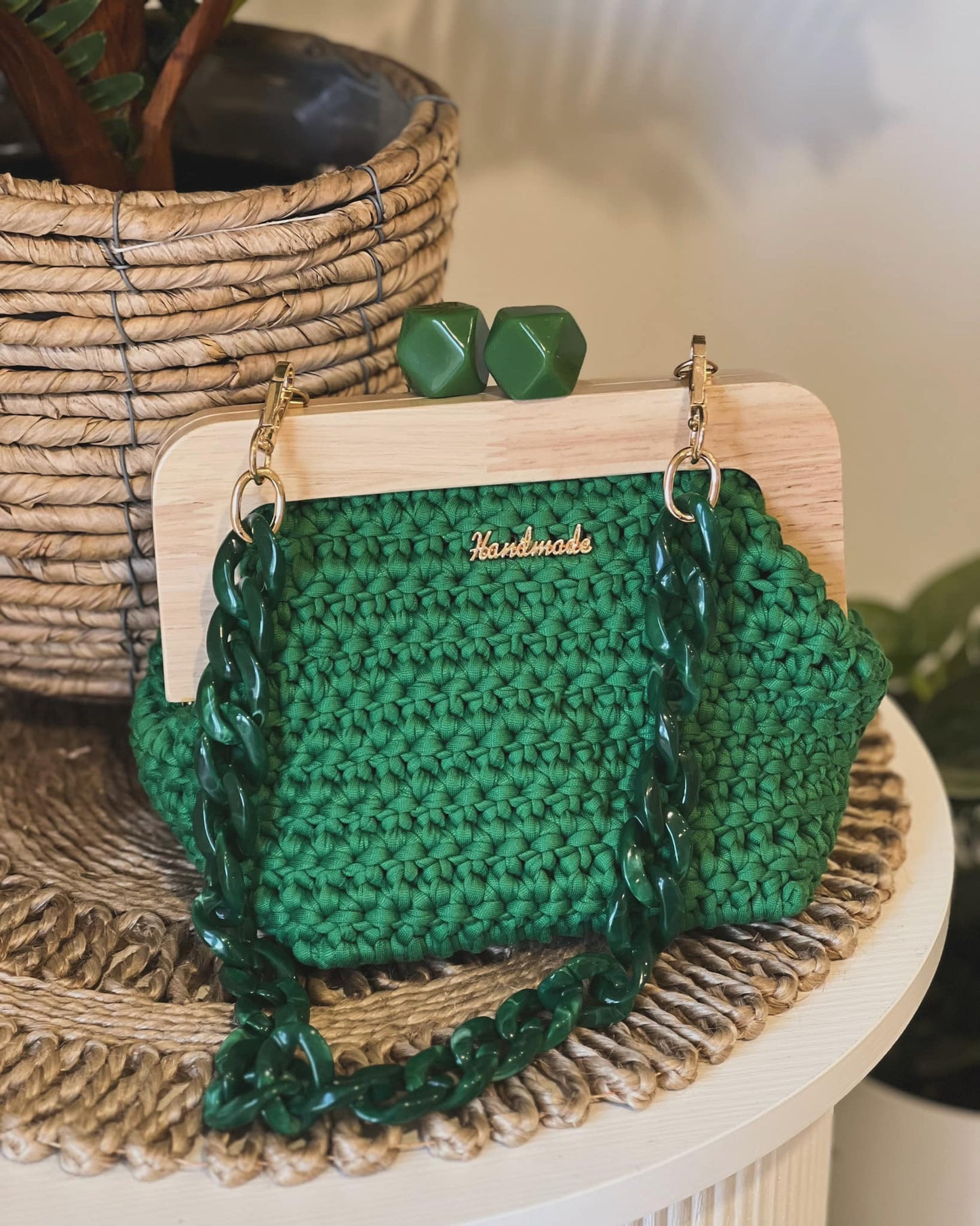THE WILLOW Outing BAG in Emerald Green