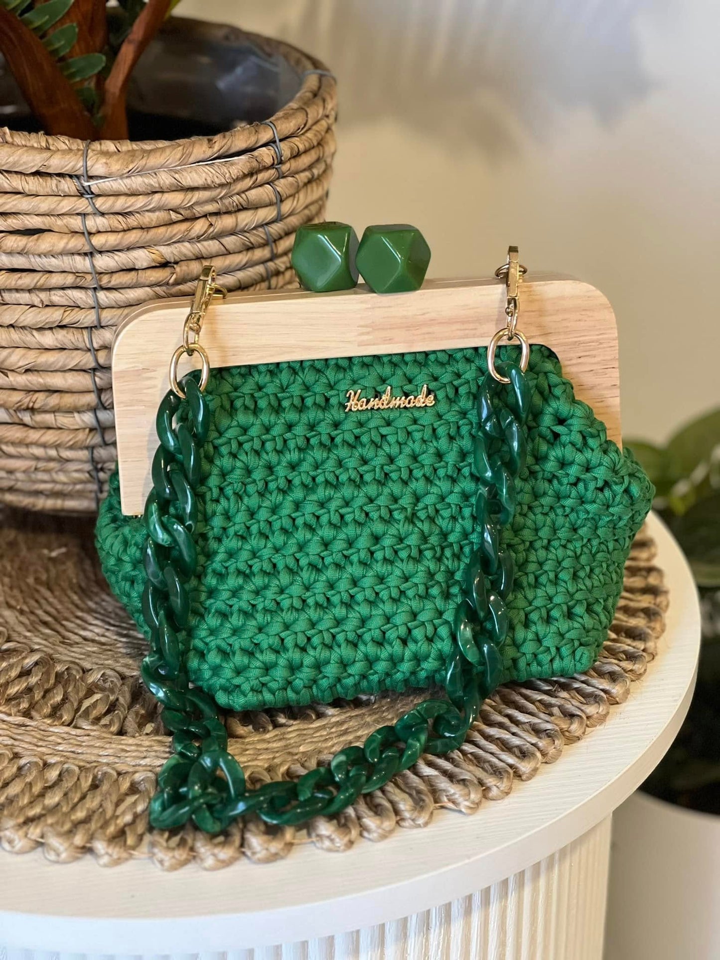 THE WILLOW Outing BAG in Emerald Green