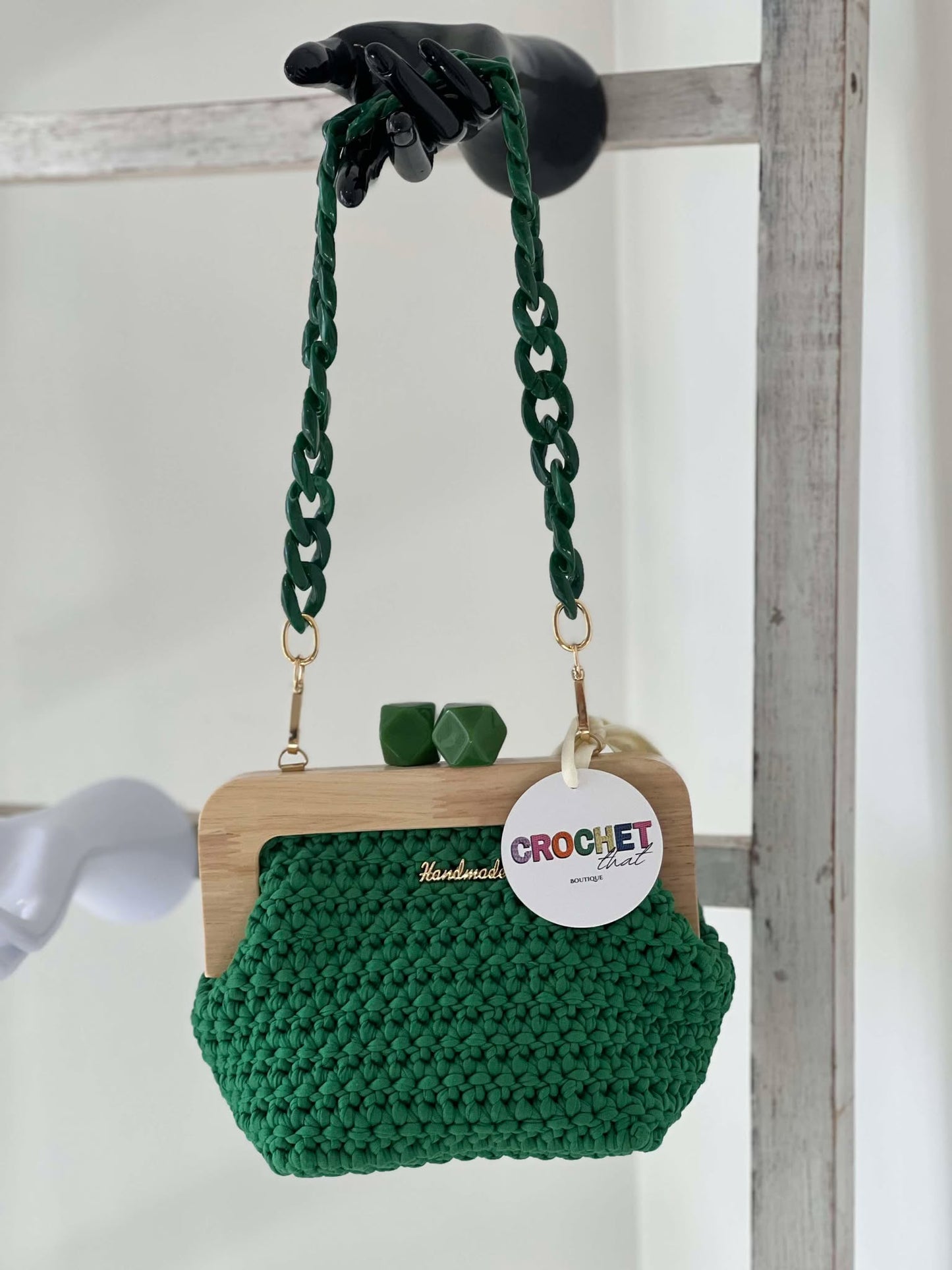THE WILLOW Outing BAG in Emerald Green