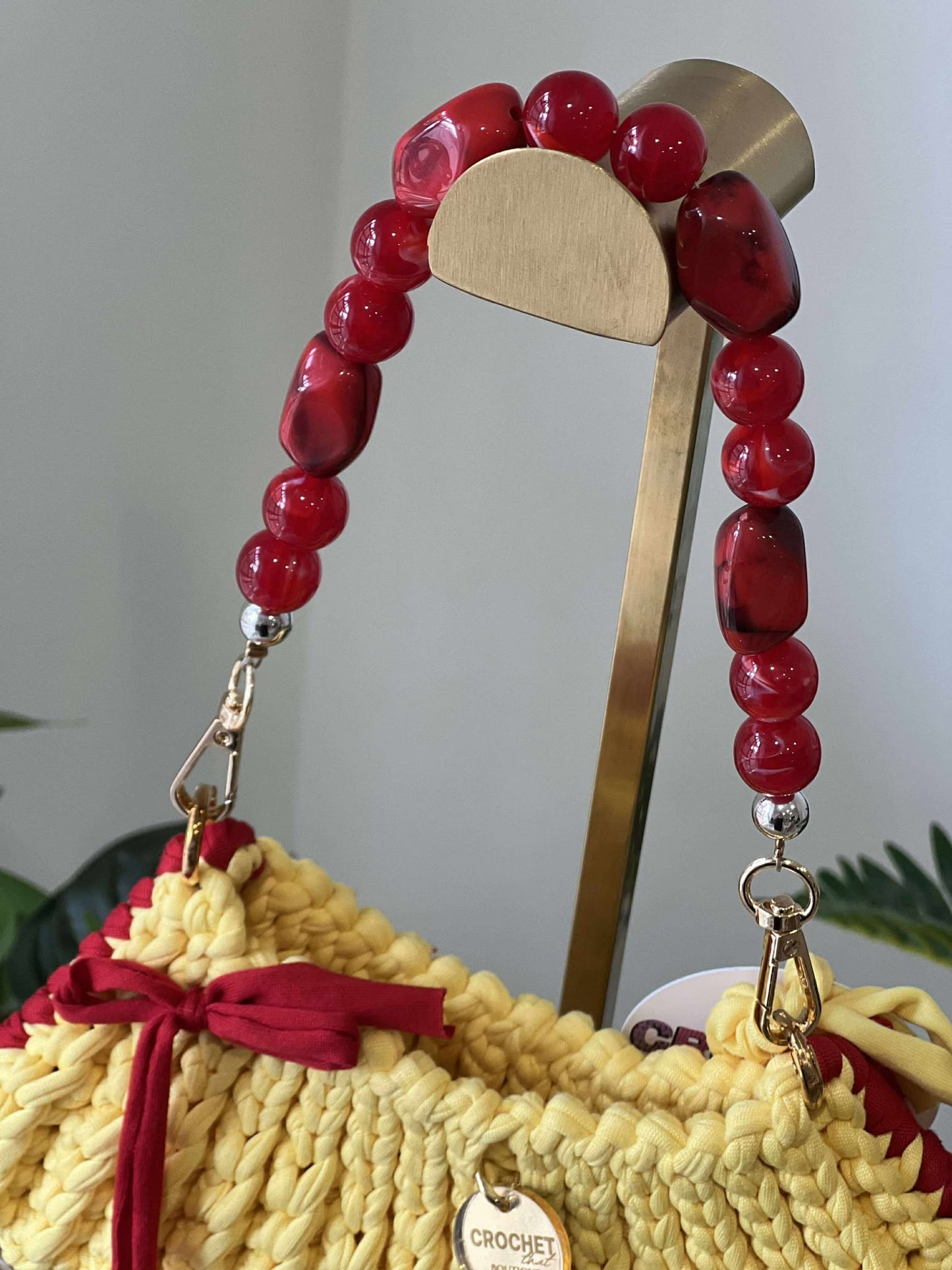 The Joy Bag small YELLOW WITH Red