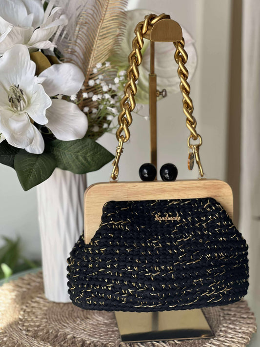 The Mia Bag BLACK and Gold