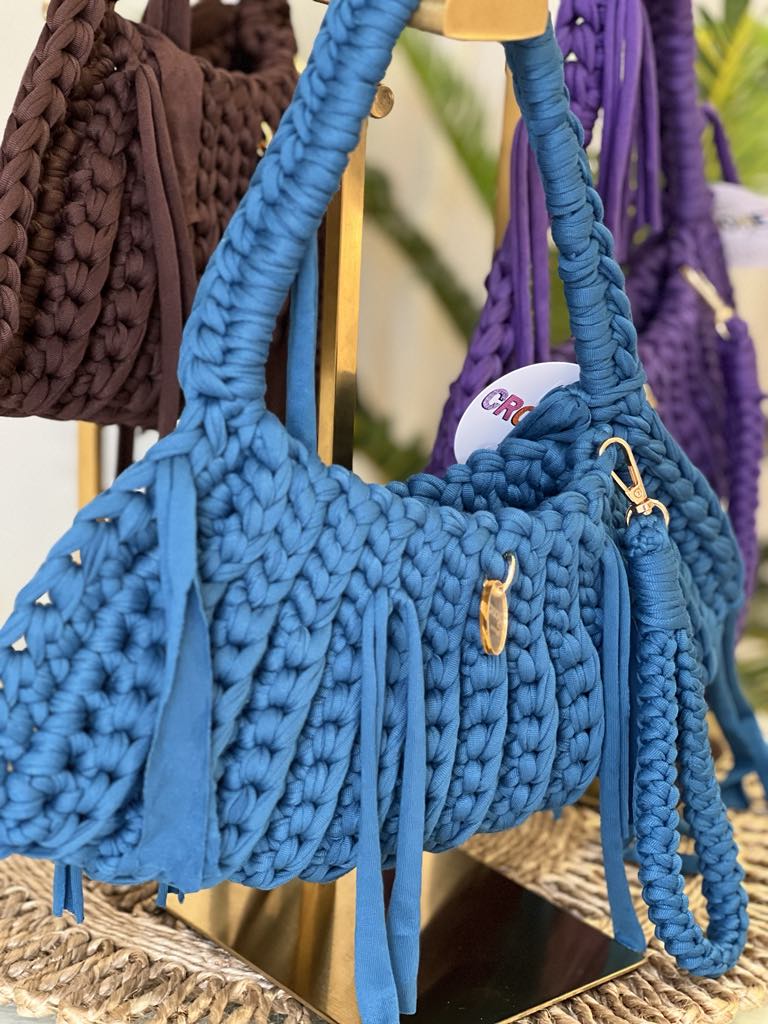 The JOY BAG large Deep Green Blue