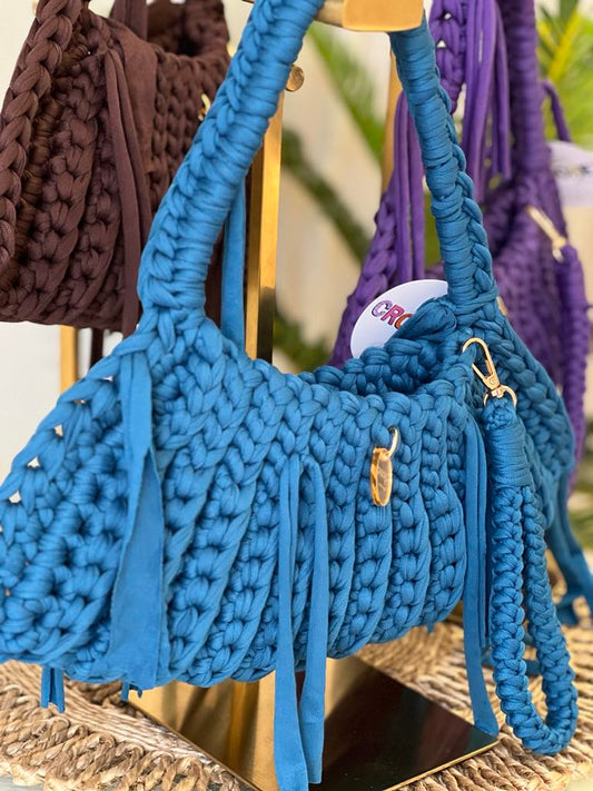 The JOY BAG large Deep Green Blue